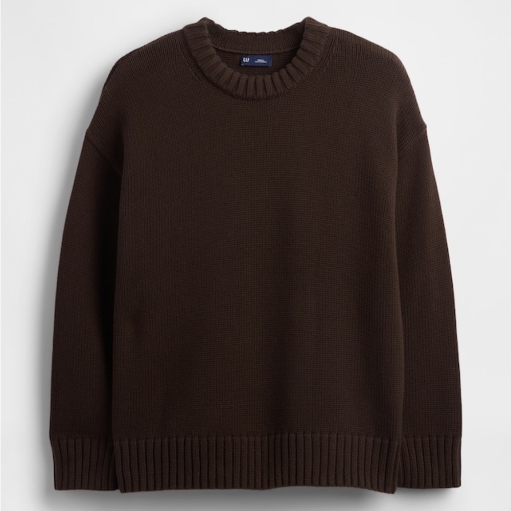 GAP Brown 100% Cotton Oversized Sweater NWT